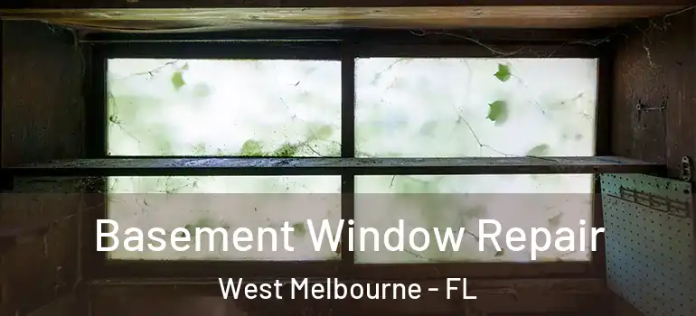 Basement Window Repair West Melbourne - FL
