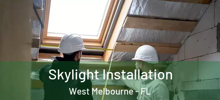 Skylight Installation West Melbourne - FL