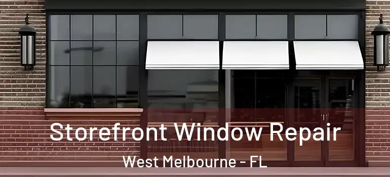 Storefront Window Repair West Melbourne - FL